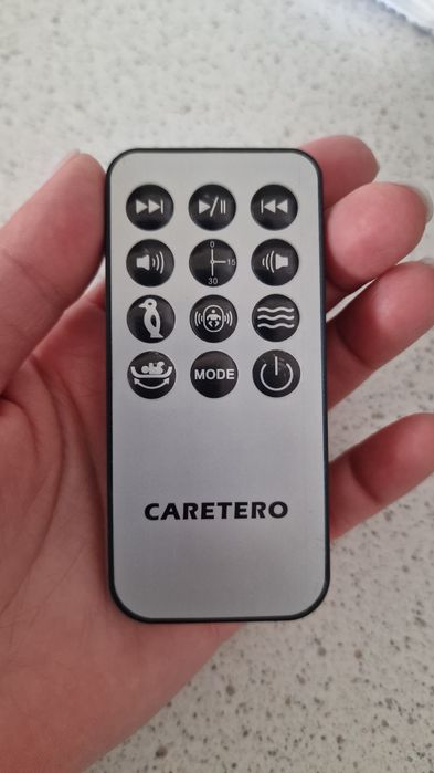 Leagan electric rotativ 360 cu inclinare reglabila, senzor de miscare si telecomanda Caretero Opti gri