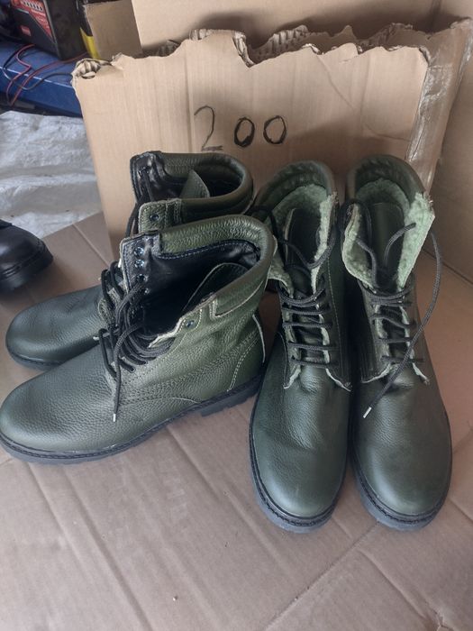 Bocanci militari din piele naturala