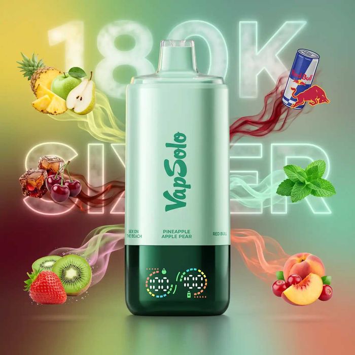 Vapsolo 180K puffuri 1-6 arome