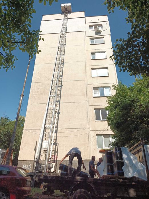 Хаспел за керемиди – мобилен асансьор за покриви под наем София