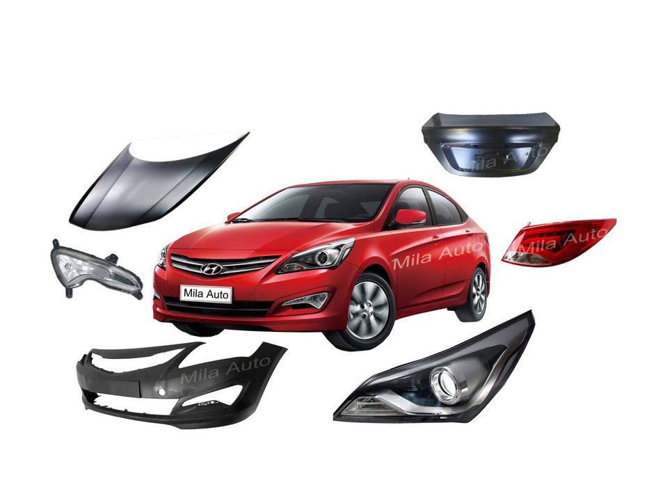 Крепления бампера Клипсы запчасти Hyundai Solaris Accent  Kia Rio