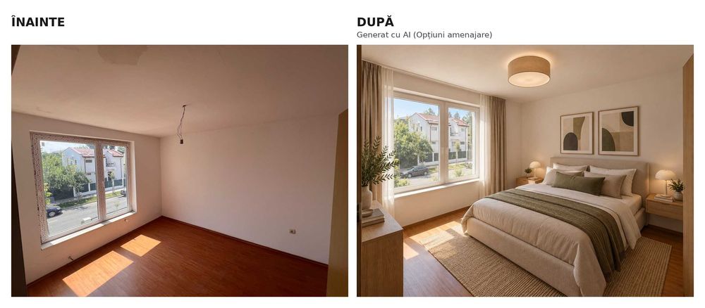 Casă cuplată cartier Henri Coandă, D+P+1E+M, 196 mp desfășurați, demisol compartimentat + mansardă înaltă, teren 273 mp