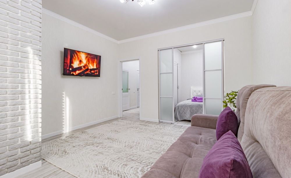 Светлая квартира в Астане возле ботанического сада