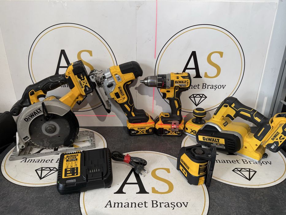 Set Dewalt 18V Rindea Pendular Circular Filetanta Laser