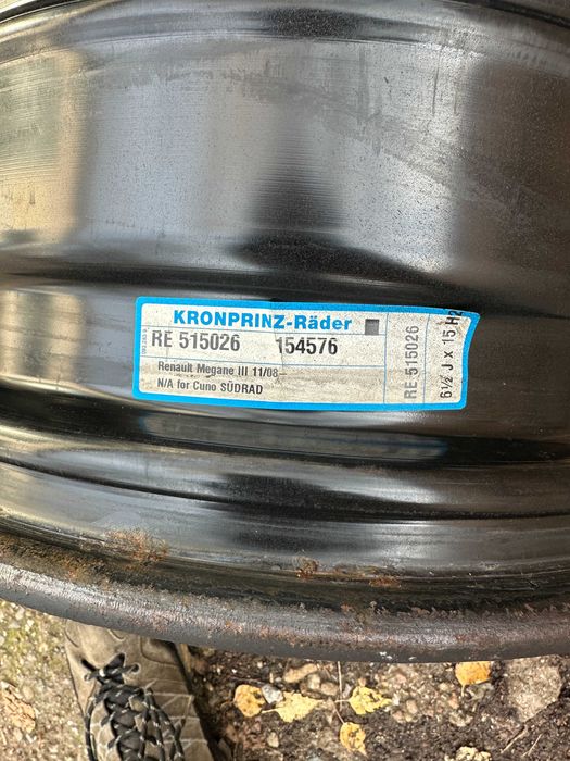 4бр. железни джанти 15", 5х114.3, 66.1 - Renault