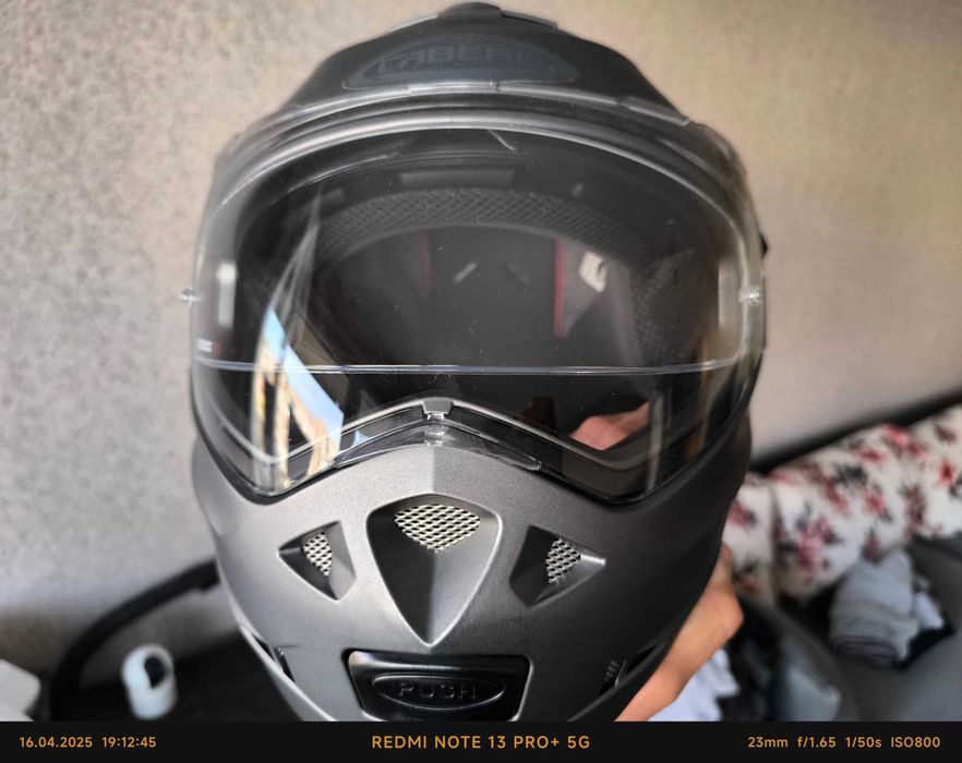 Модуларна каска CABERG Duke 2 Mat Gun Metal Размер L