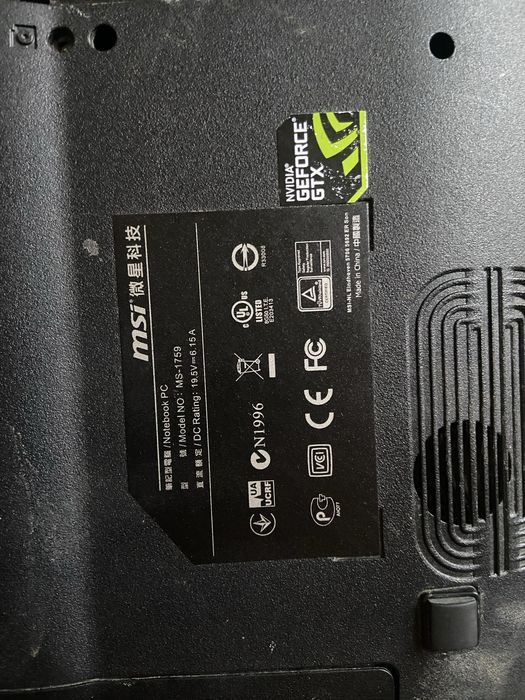 Leptop de gaimig msi de piese sau reparati