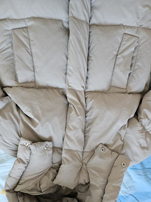 Geaca zara cu puf si pene