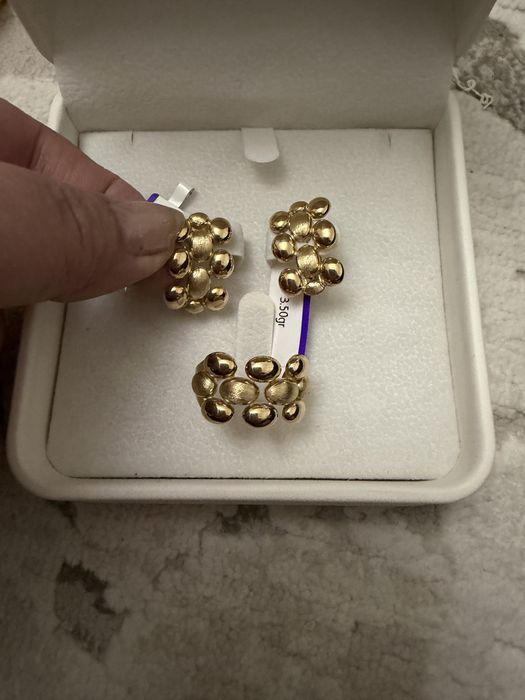 Сатылды комплект 585проба алтын Италия Турция