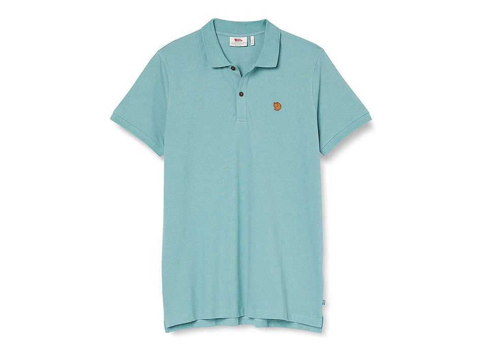 Tricou polo Fjällräven Övik Polo Shirt M, Clay Blue, XXL, nou