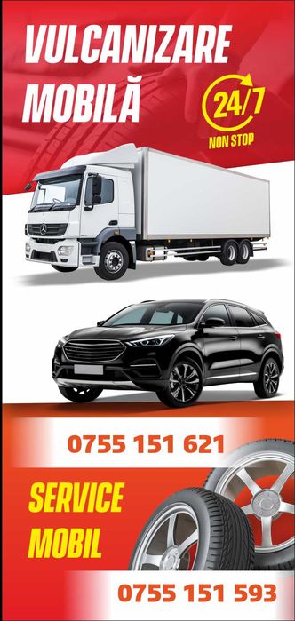 Vulcanizare mobila non-stop camioane/autoturisme