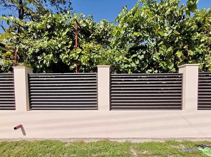 Garduri din panou stil jaluzele de diferite modele si dimensiuni