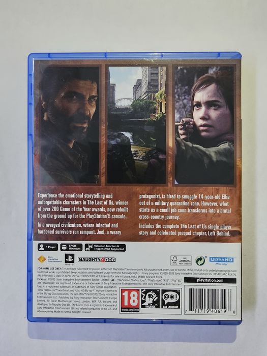 The Last Of Us Part 1 Ps5 диск