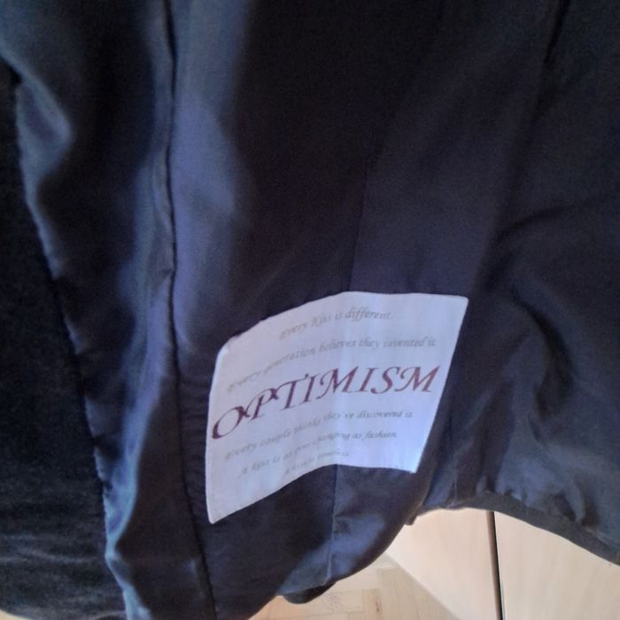 Стилно дамско велурено сако, цвят шоколад, марка Optimism, 40 номер