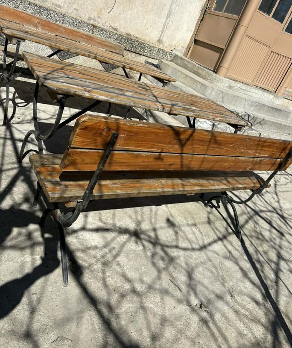 Дървени Маси Комплект Пейки