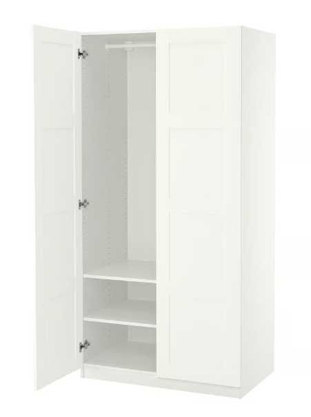 Dulap IKEA Pax / Bergsbo, culoare alb