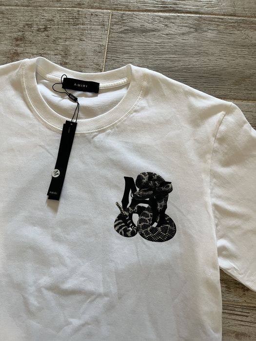 Amiri White Tee Snake