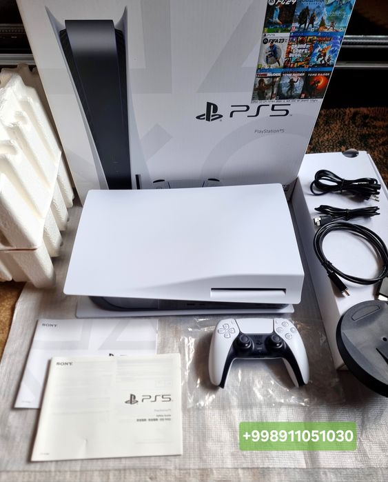 PlayStation 5 Diskovodlik, yangi holatda. Full komplekt