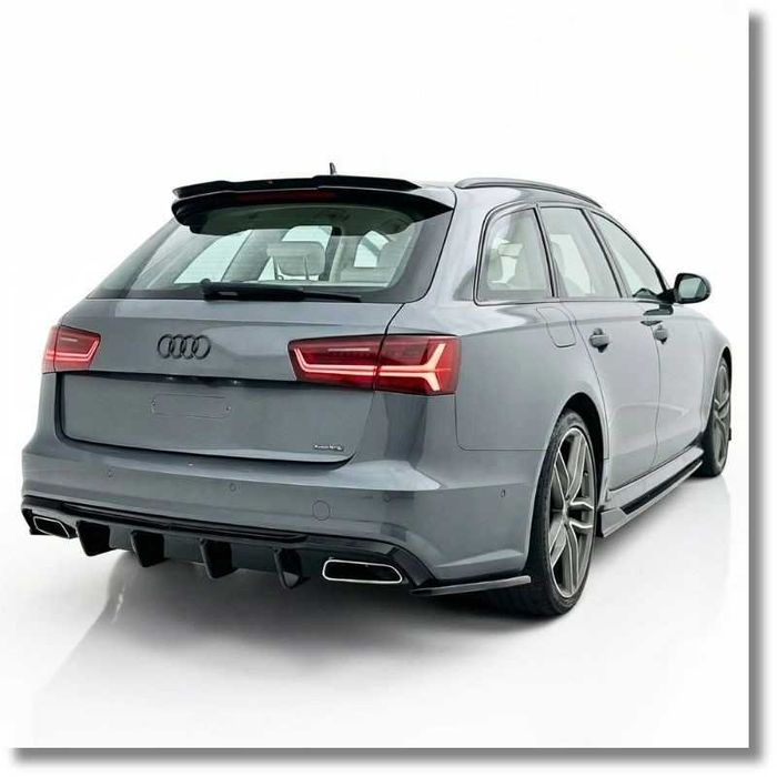 Дифузьор за ауди а6 ц7 с лайн / audi a6 c7 diffuser s line / добавка за задна броня / седан / комби
