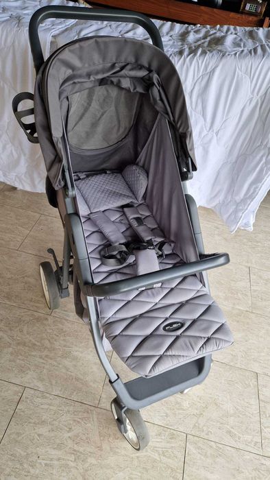 Carucior Euro-Cart FLEX omologat pana la 22 kg 0 - 36 luni, Gri