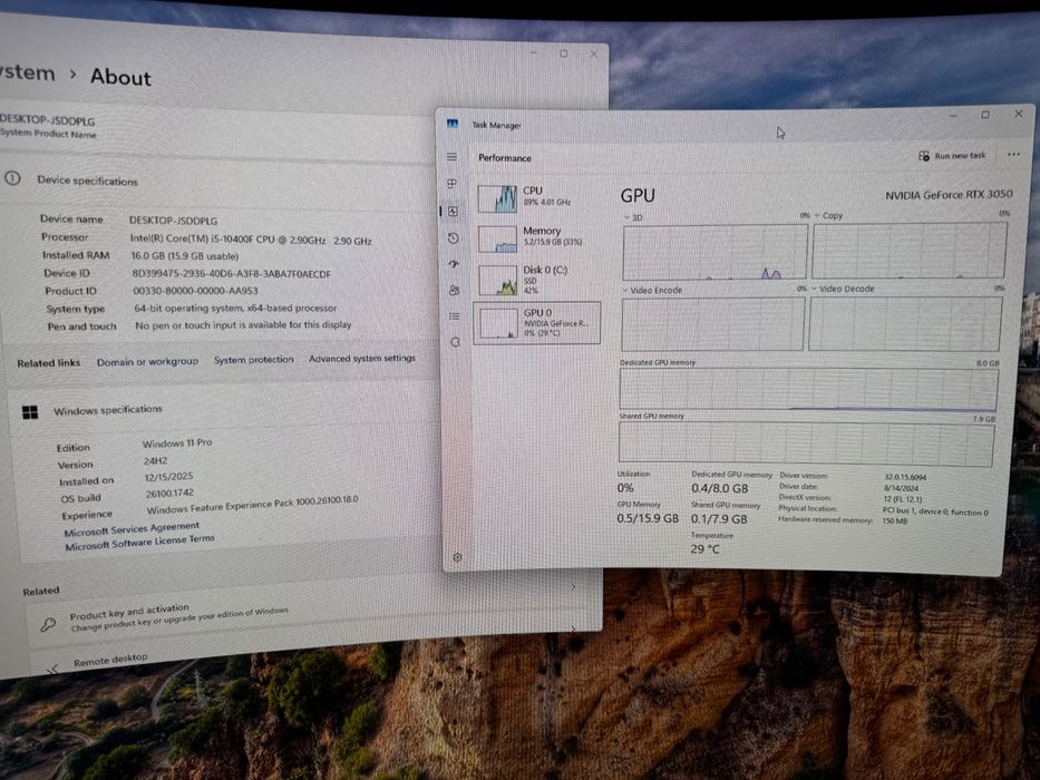 PC Gaming – AQIRYS | i5-10400F | RTX 3050 | 16GB RAM | RGB