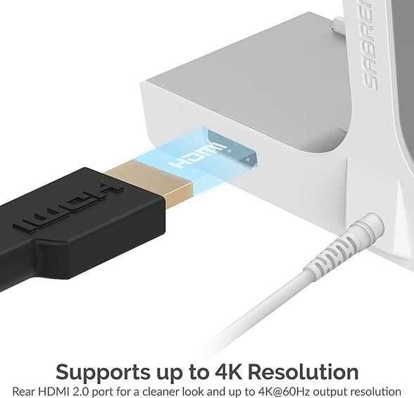 Hub multiport iMac SABRENT cu porturi USB cu acces frontal