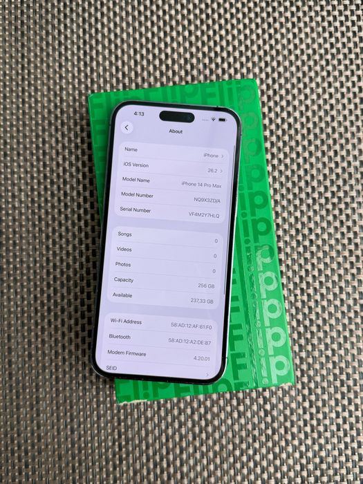 96% Battery! 256gb! iPhone 14 PRO MAX Лизинг от 18Е/мес deep purple