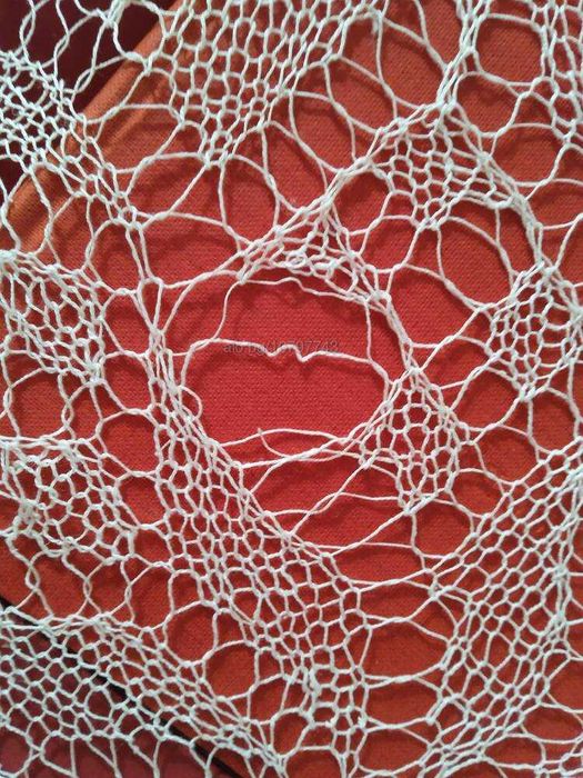 Антична среда на 20-ти век Салфетка плетена на една кука