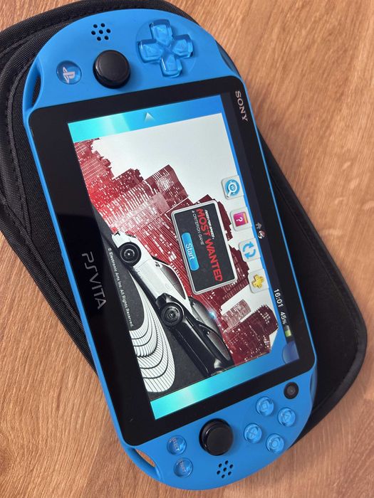 PS Vita Slim Aqua Blue modată — editie japoneza rara, 128GB