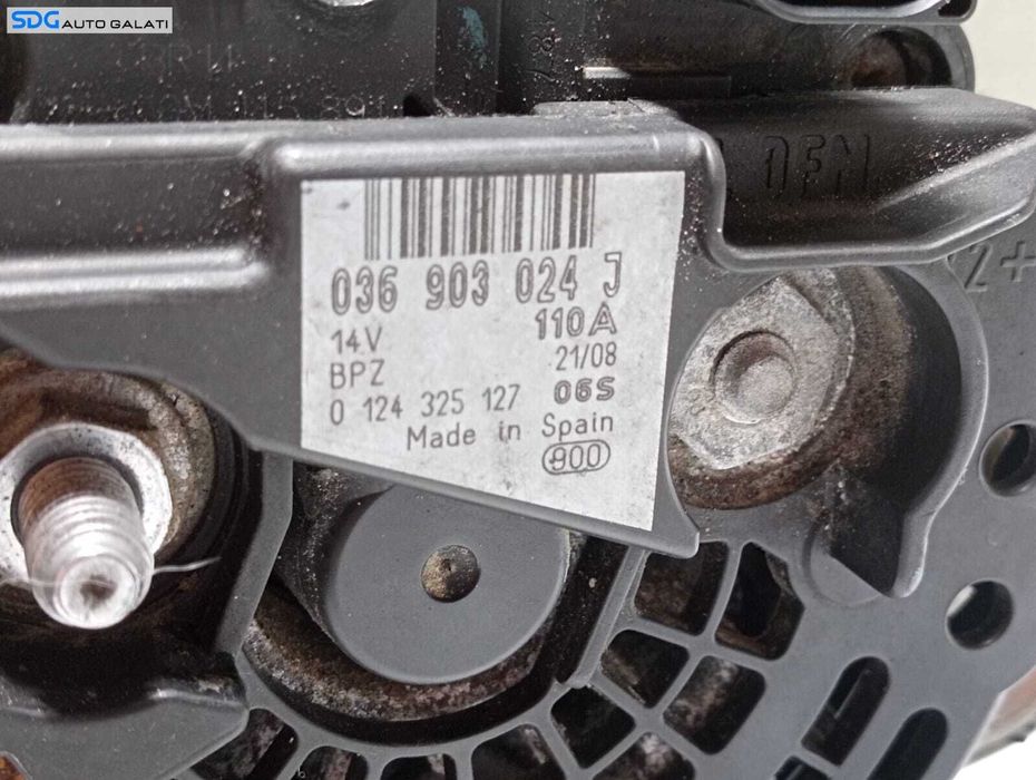 Alternator Volkswagen Golf 6 1.4 2008 - 2014 Cod 036903024J [M6457]