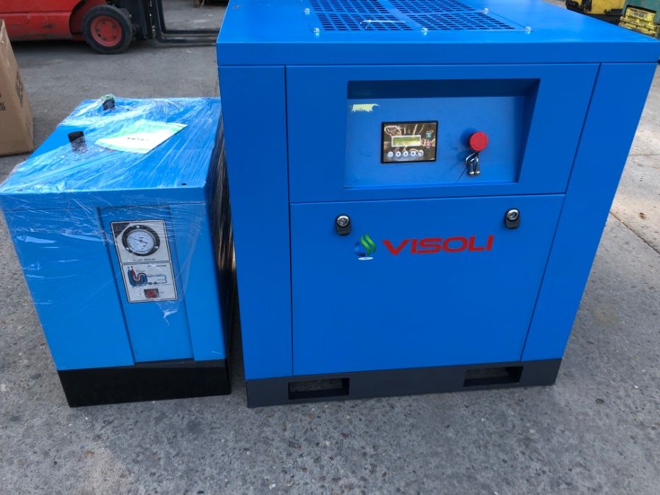Compresor surub Visoli 7,5kw/10 bari +Uscator-Oferta!