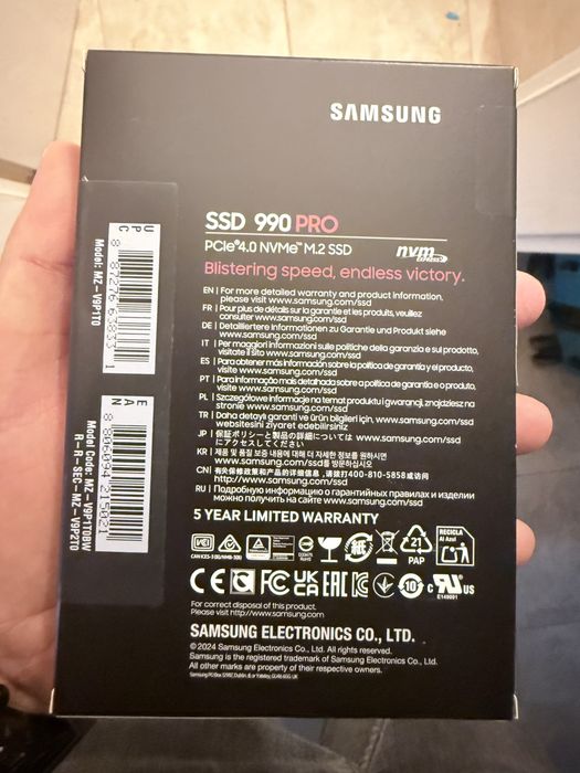 Ssd m.2 Samsung 990 pro 1tb