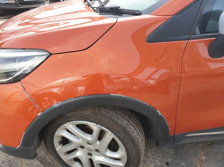 Aripa Stanga Fata cu Imperfectiuni Renault Captur 2013 - 2019 Culoare ENZ Orange Arizona [K7476]
