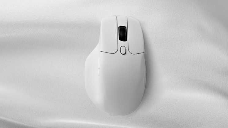 }Мышь Keychron M6 BT/WL/USB-A/USB-C, 4K, белый M6-A5