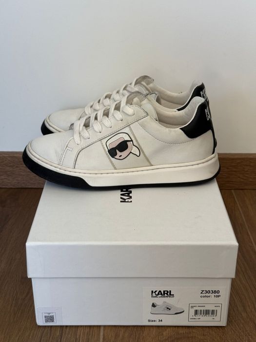 4 чифта детски обувки 34 номер Karl Lagerfeld, Puma, Lowa Reebok