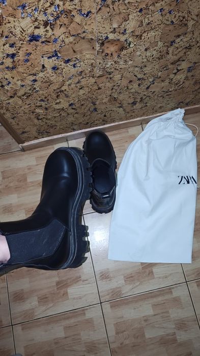 Cizme piele bărbați Zara mărimea 42