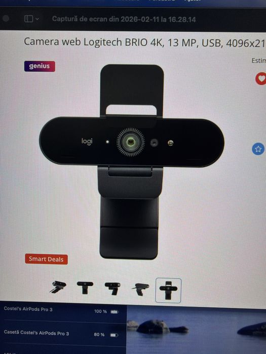 Webcam Logitech BRIO 4k