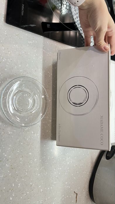 Блюдца прозрачные, Madame Coco, 2х6 шт