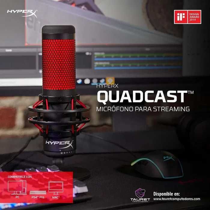 Hyperx QUADCAST S Микрофон для стрима