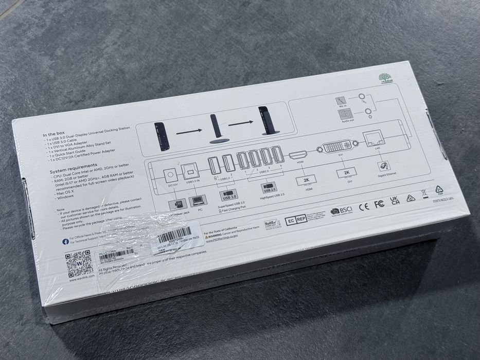 USB 3.0 Dual Display 11-in-1 Universal Docking Station with 4K HDMI and 1080P DVI Dual Display