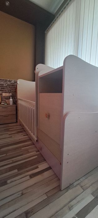 Детско легло с шкафове и две чекмеджета BERTONI