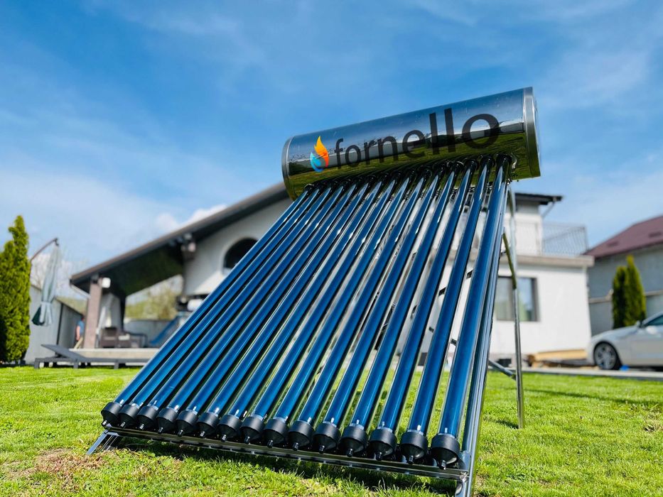 Set panou solar presurizat Fornello 15 tub si boiler inox de 135 litri