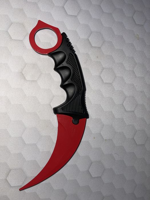 Vand karambit roșu de cosplay cs go standoff etc.