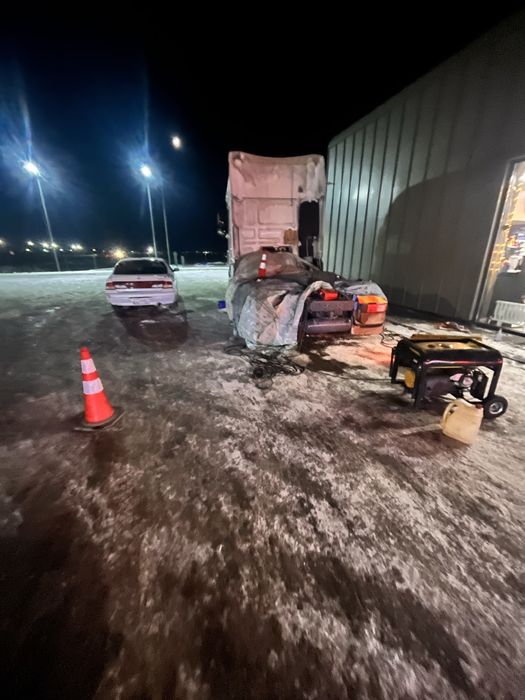 Отогрев грузового авто