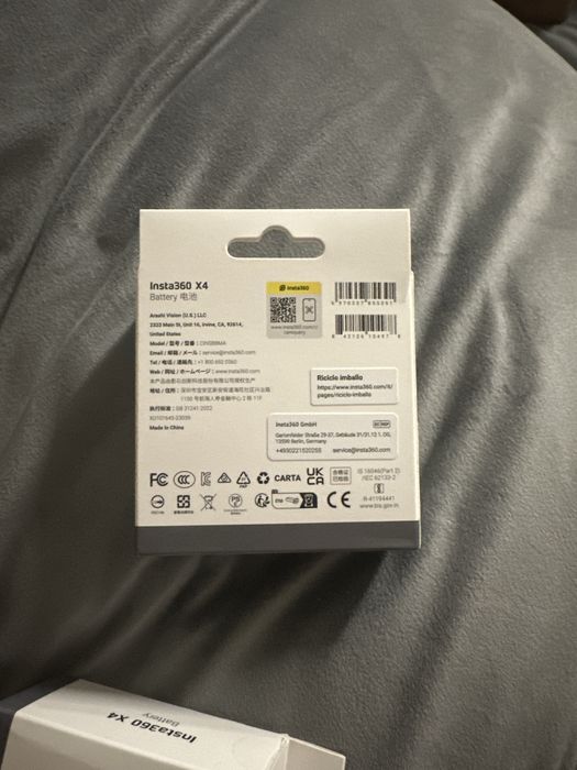 новая батарея на Go pro Insta360 X4