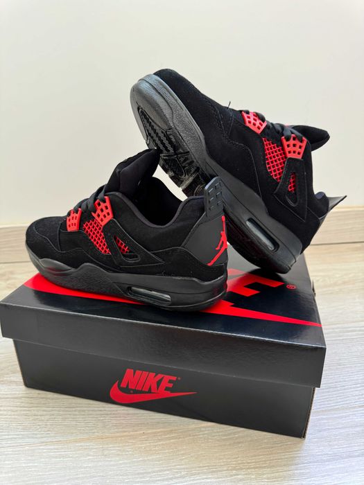 Adidasi AIR JORDAN 4 Red Thunder Produs Nou NIKE - Full Box