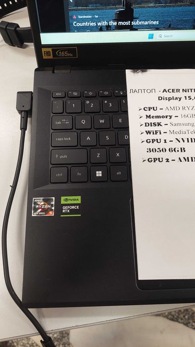 ACER NITRO V5 anv 15-41 gaming