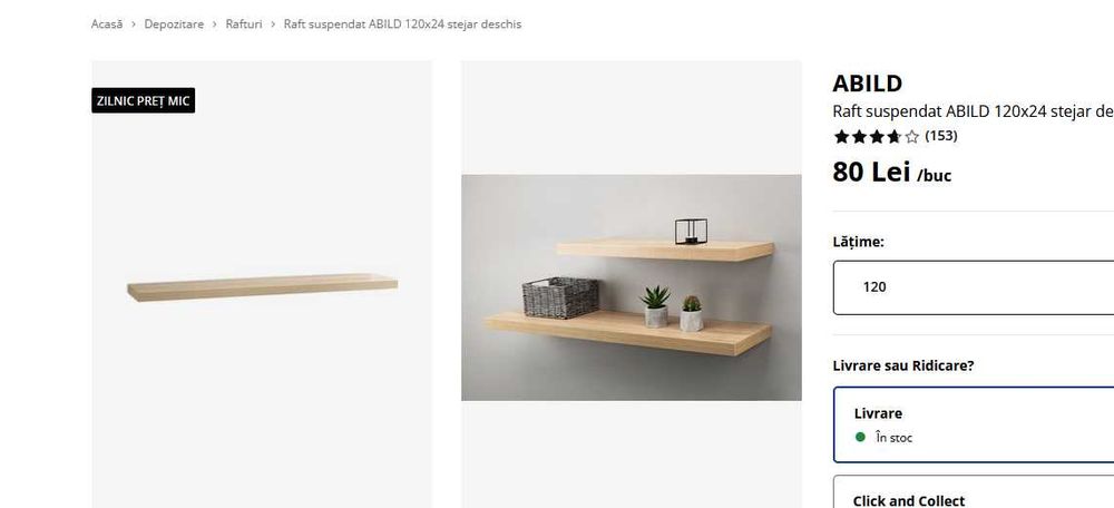 Set Rafturi Suspendate, NOI