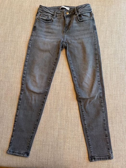 Сиви дънки Зара slim