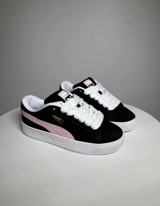 Кеды puma suede xl black pink
